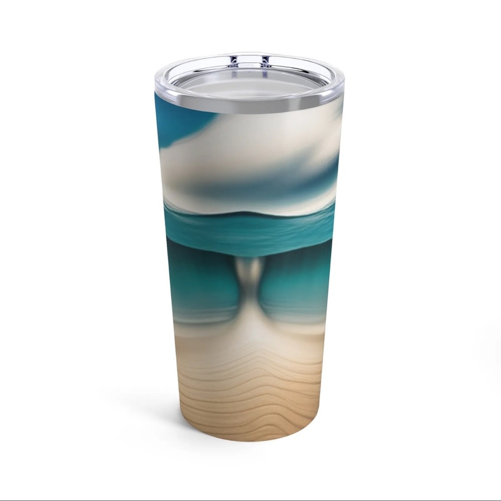 Relaxing oceanscape tumbler